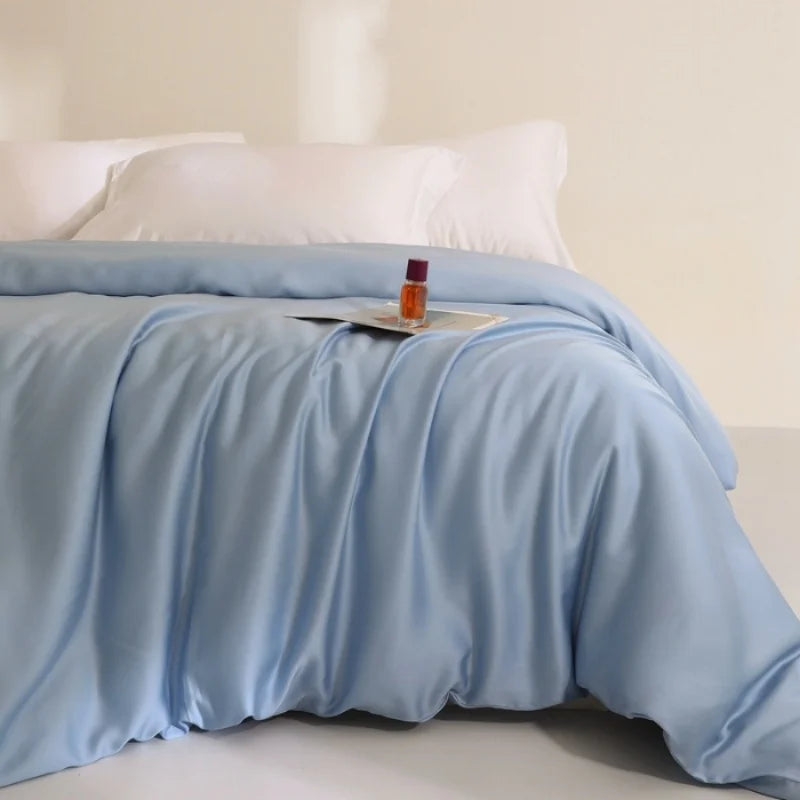 Eucalyptus Lyocell Bedding Set 1pc Duvet Cover Summer Cooling Bamboo Bed Covers