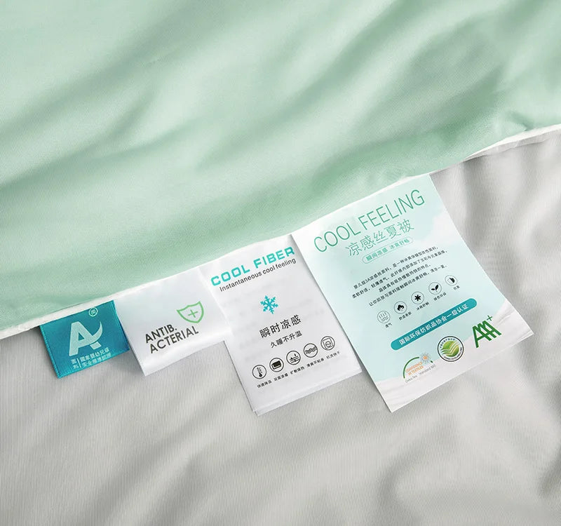 Cooling Blanket for Bed Silky Air Condition Comforter Lightweight Cooled Summer Quilt with Double Side Cold & Cooling Fabric
to make summer nights cooler and better.
