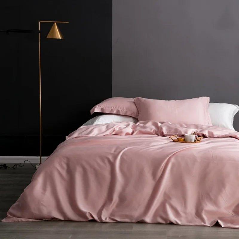 Eucalyptus Lyocell Bedding Set 1pc Duvet Cover Summer Cooling Bamboo Bed Covers