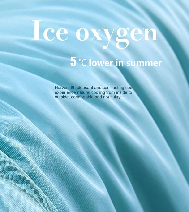 Cooling Blanket for Bed Silky Air Condition Comforter Lightweight Cooled Summer Quilt with Double Side Cold & Cooling Fabric
to make summer nights cooler and better.